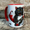 Bloody Knife® Tuxedo Cat Coffee Mug MrsCopyCat