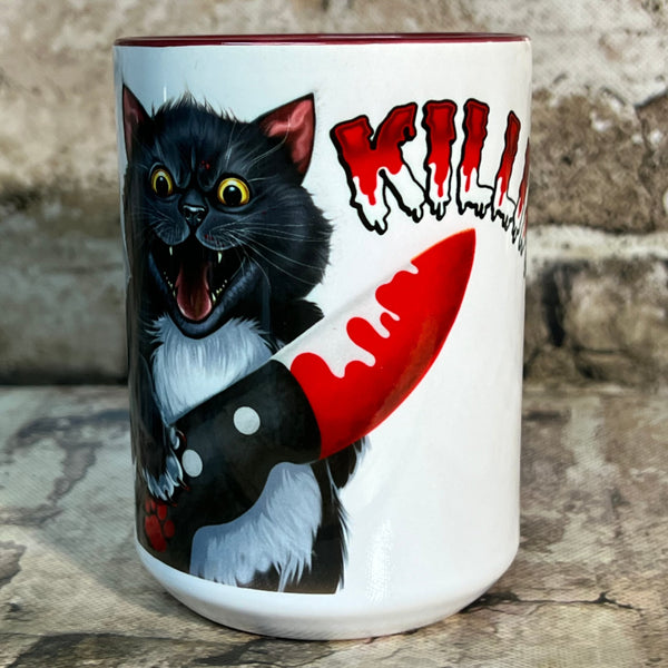 Bloody Knife® Tuxedo Cat Coffee Mug MrsCopyCat