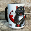 Bloody Knife® Tuxedo Cat Coffee Mug MrsCopyCat