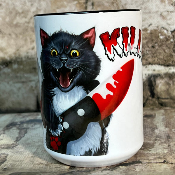 Bloody Knife® Tuxedo Cat Coffee Mug MrsCopyCat