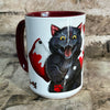 Bloody Knife® Black Cat Coffee Mug MrsCopyCat