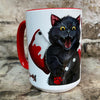 Bloody Knife® Black Cat Coffee Mug MrsCopyCat