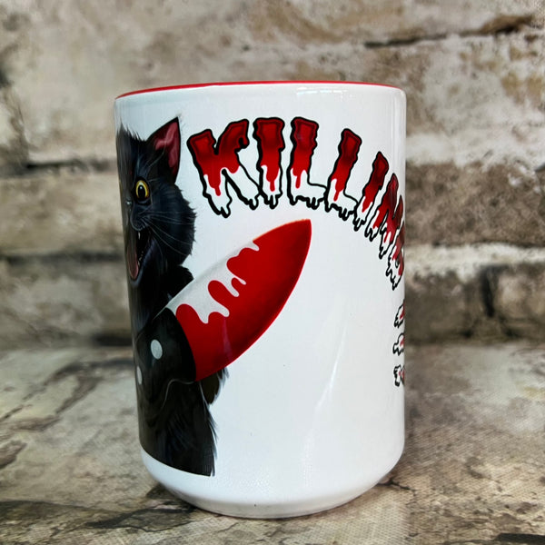 Bloody Knife® Black Cat Coffee Mug MrsCopyCat