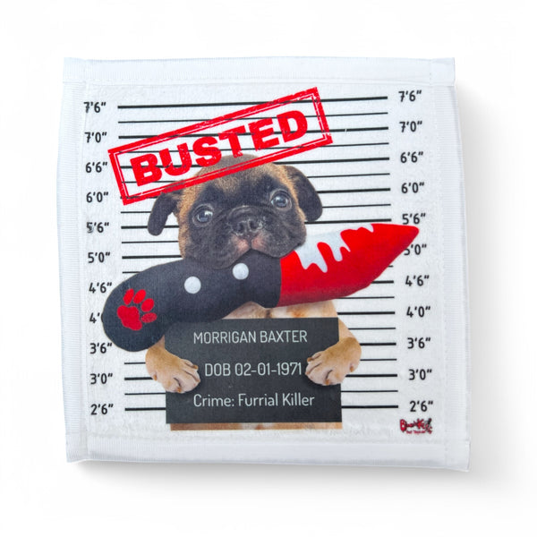 Puppy Mugshot Washcloth