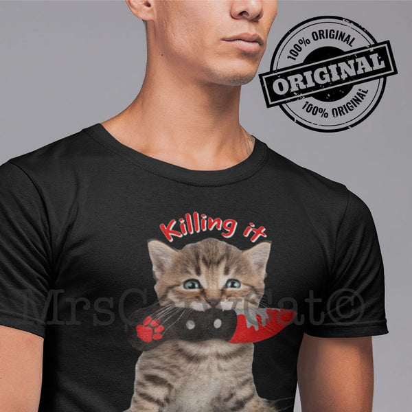 Bloody Knife® Killing it Unisex T-Shirt MrsCopyCat