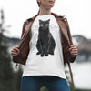 Black Cat Mens or Women's T-Shirt MERCURY MrsCopyCat