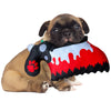 Bloody Bone Saw Dog Squeaky & Crinkle Toy MrsCopyCat