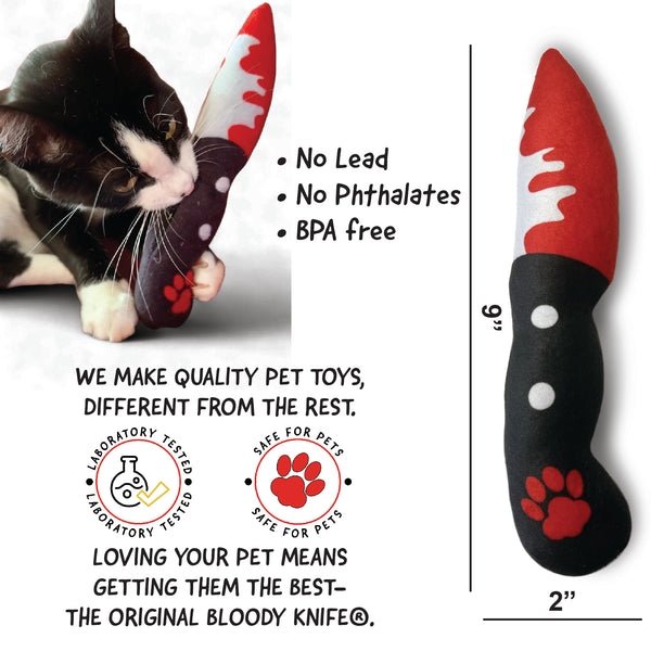 Original Bloody Knife® Refillable Catnip Toy MrsCopyCat